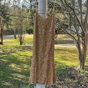 Elegant Gold Sequin Dress